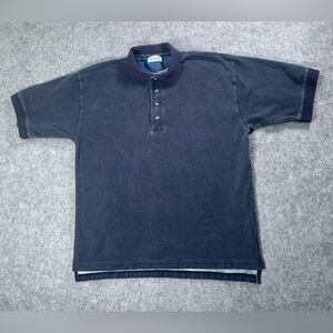 Batini Vintage style Denim Short-Sleeve Polo Shirt